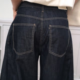 Kenz Balloon Fit Panel Wide Summer Denim Jeans 1 Color