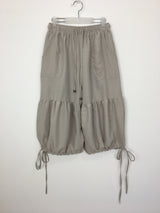 Shirring harem pants 