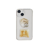 Cat bread gel hard case