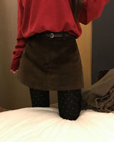 Work Corduroy Pocket Skort Pants