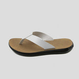 Soft leather flip-flops