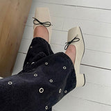 SQUARE RIBBON PLATFORM HEEL (3COLORS!)