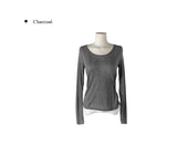 Digo See-through Side Two-Button T-Shirt