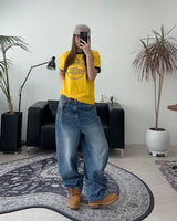 Ratton Crack Long Eyelet Leather Belt