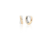 26SS★ Souvni Silver (C) Twist Rose One-Touch Earrings S