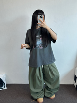 4000SOLD NYLON PINTUCK PANTS
