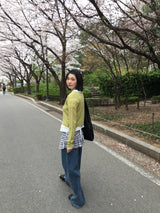 Summer Punching Crewneck Cardigan (4color)