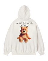 25FW ACベアベーシックロゴフーディージップアップ クリーム