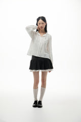  BETTY PINTUCK BLOUSE (WHITE)