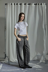 CHECK PATCH DENIM