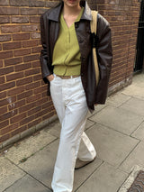 [MADE] Blending leather jacket