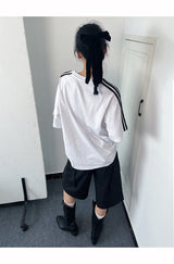 Loose Fit Boxy Round Short-Sleeved T-Shirt