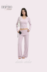 Mully Pink V-Neck Training Set-up (pants)