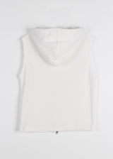 EYELET LINE HOOD VEST
