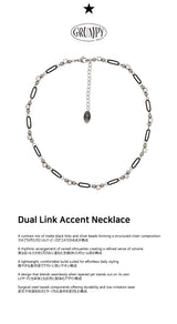 デュアルリンク アクセント ネックレス
