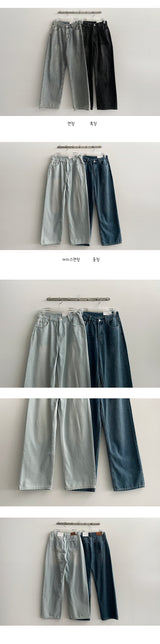 シュートンベーシックデニムパンツ (4 colors)