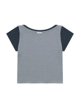 ベーシック エッセンシャル リブ ボートネックトップ(ST BLUE)