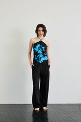  FLUTTER HALTERNECK / BLUE