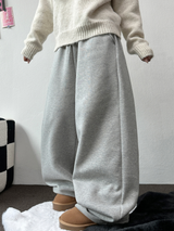 フリースピカブル ❤‍🔥M-XL❤Bベーシックワイドロングパンツユニセックス🩶2カラー