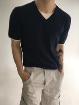 robe layered v neck(3colors)