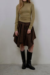 Wool turtleneck top_mustard