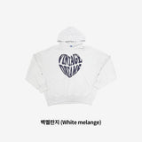 TシャツハートレタリングフードTシャツ
