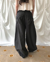 [ cotton fit ] worb over shirring pocket wide pt