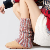 Wool Mix Loop Knit Warmer Socks