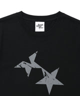 Wツインスター半袖Tシャツ ブラック(CV2GMFT516A)