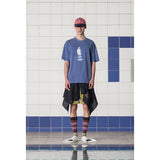 ピグメントストライプTシャツ / BLUE
