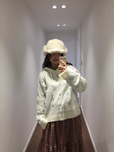 ウェズリースノーフーデッドニット (3color)