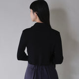 zip cropped knit