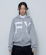 FY STANDARD HOOD ZIP-UP (MELANGE GRAY)_F24ZA963