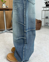 Bedden washed dart denim pants
