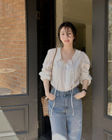 Refun frill blouse