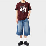 エッセンシャルスタンダード半袖リンガーTシャツ アルファアップリケ バーガンディ