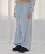 FROSS GLOSSY TRACK PANTS (SKY BLUE) F26QD162