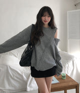 ミツダメージバックポケットミニスカ－ト