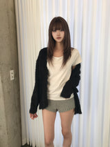 モヘアカーディガン