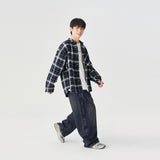 TopBasicsワークウォッシュドバレルレッグデニムパンツ