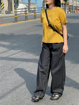 Cross leather sling bag