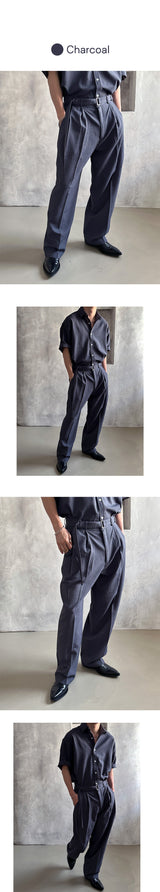 [SET UP가능] Minimal belt slacks(3color)