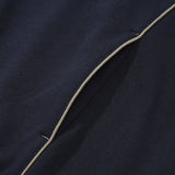 OPEN COLLAR SWEATSHIRT [DARK NAVY]