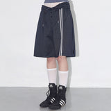 ボタンアップバミューダスウェットパンツ (NAVY) F25QD817