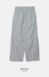 #KD Nylon Line Banding Wide Track Pants (3color)