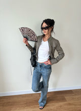 texture flare low jeans