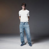 2X WASHED DENIM-BLUE