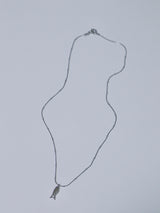 Surgical steel fish necklace