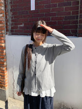 26SS★ [BAONHAUS]ティアフリルカーディガン