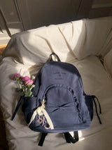 フリルリボンリュックサック_vintage navy